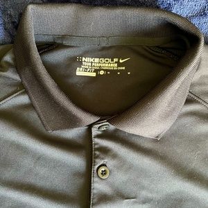 Men’s Nike Dri-Fit Polo Black Medium size - smoke free home